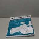 Swanna Plastic Dining Chair Covers with Backrests,Clear PVC Seat Chair Protector Waterproof Cover,Fit W/21 x D/18 Inch (2 Pack)