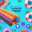 Floating Pool Noodles Foam Tube, Thick Noodles for Floating in The Swimming Pool, Assorted Colors, 52 Inches Long
