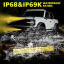 4WDKING Amber LED Light Bar 22 inch Off Road LED Spot Flood Combo Work Light High Bright Truck Driving Fog Lamp IP69K Waterproof for Truck Cars ATV UTV Boat
