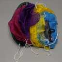 SubSahara Authentic African Net Sponge - 5 Pack Exfoliating Bath & Shower Loofah Sponge for Body & Face, Gentle Scrubber for All Skin Types, Travel, Durable (Purple,Blue,Red,Green,Yellow)