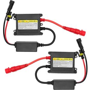2 PCS DC 12V 55W Ultrathin HID Ballast, Ultra Slim Xenon Headlight Stabilizer HID Ballast Replacement, Xenon Lamp Ballasts for H1 H3 H4 H7 H11 H13 9005 9006 9007 5202 880 (55W)