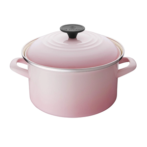 Le Creuset Enamel on Steel Traditional Petite Stockpot, 3.8qt., Satin Pink