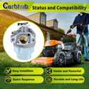 Carbhub GCV160 Carburetor for Honda GCV160 GCV160A GCV160LA GCV160LE HRB216 HRS216 HRT216 HRZ216 Carb Replaces 16100-ZM0-804 16100-ZM0-802 16100-ZM0-023 16100-Z0L-023 16100-Z0L-013 16100-Z0L-003