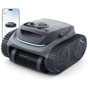Bublue 700 C10E Pool Cleaner Robot, Robotic Cordless Pool Vacuum w/Superior Suction, Triple Motors, Smart Navigation, APP Control, Wall/Waterline, 210-Min Runtime for Inground Pools up to 861 Sq.Ft