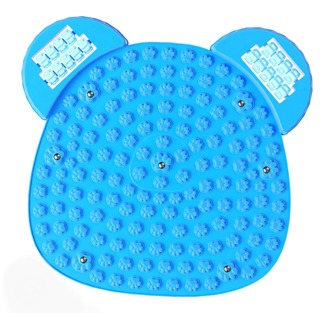 Linzenter Foot Pressure Massage pad, 21'' x 21" Large Acupressure Foot Massage Mat, Fortable Foot Pressure Pad, Used to Relieve Stress, Arch and Heel Pain, for Home and Gym