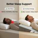 King Size Wedge Pillow for Sleeping - 6 Inch Bed Wedge Pillow for Acid Reflux, GERD, Sleep Apnea & Snoring Relief - High Density Foam Mattress Elevator for Back Pain, Post Surgery Recovery - Grey