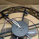 addlon 24" Caged Ceiling Fans with Lights and Remote, Low Profile Fandelier