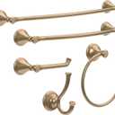 DELTA Cassidy Toilet Paper Holder, Champagne Bronze, Bathroom Accessories, 79750-CZ 3.63 x 8.38 x 3.63 Inches