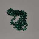 PATIKIL 2 Strands 180-190Pcs Teardrop Crystal Beads, 12x6mm Faceted Teardrop Briolette Horizontal Glass Beads Loose Bead for Bracelet Jewelry Making, Emerald Green