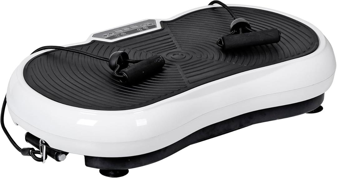 ZENY Vibration Plate Exercise Machine, Whole Body Workout Vibration Fitness Platform for Weight Loss, Toning Wellness, Home Gym Equipment (White)