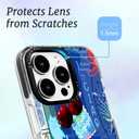 for iPhone 13 Case Travel Adventure Collage Pattern Military Grade Drop Protection Voyage Slim TPU Cover with Camera Protection for Women Girls Men Boys Travel Lovers (BlueRome)