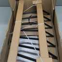 Mr IRONSTONE Fireplace Grate 24 inch Solid Steel Heavy Duty Firewood Log Burning Rack Fire Grates for Outdoor Kindling Tools Pit Indoor Fireplace Log Holder Wrought Iron Wood Stove