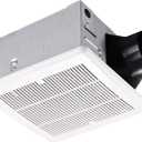 Tech Drive Bathroom fan 110 CFM, 1.5Sone No Attic access Needed Installation,Very Quiet Bath Ventilation and Exhaust Fan, Ceiling Mounted Fan,White Plastic Grille