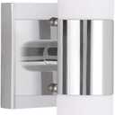 Livex Lighting 10102-05 Aero 2-Light Bath Light, Chrome, 4.5" x 18"