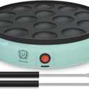 ULTICOR Mini Pancake Maker  14-Hole Electric Poffertjes Pan  Non-Stick Dutch Mini Pancakes Griddle  Easy to Use, Easy to Clean  Perfect for Breakfast, Desserts, Snacks & More