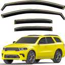 in-Channel Window Rain Guards Fit for Dodge Durango 2011-2025 Extra Durable Window Deflectors Vent Visors Shades Exterior Car Accessories Visors Rain Guards - 4 pcs