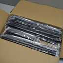 ALLZONE Corner Shower Caddy Tension Pole, Extendable Rustproof Stainless Steel Pole & 4-Tier Adjustable Shelves for Easy Drainage and Built-to-Last Stability, 34 to 116 Inch, Black