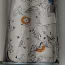 ZIGJOY Sleep Sack Swaddle 1.0 Tog Baby Wearable Blanket 100% Cotton Baby Swaddle Blanket for Newborns 6-12 Months Grey&Line Animal