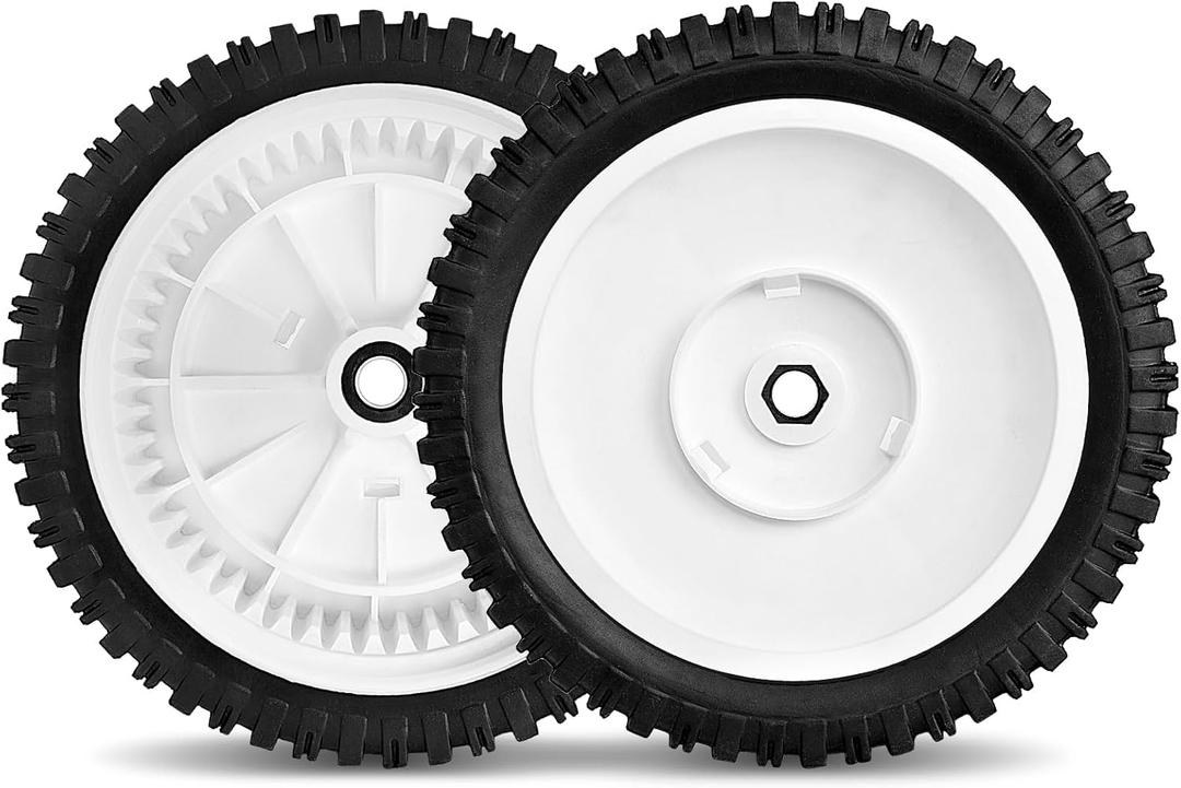 180775 180773 Front Wheels Compatible with Craftsman, Sears, AYP, Poulan Pro, Snapper, Jonesred Lawn Mower, 2 Pack Drive Wheels Replace for Oregon 72-077, 180767, White