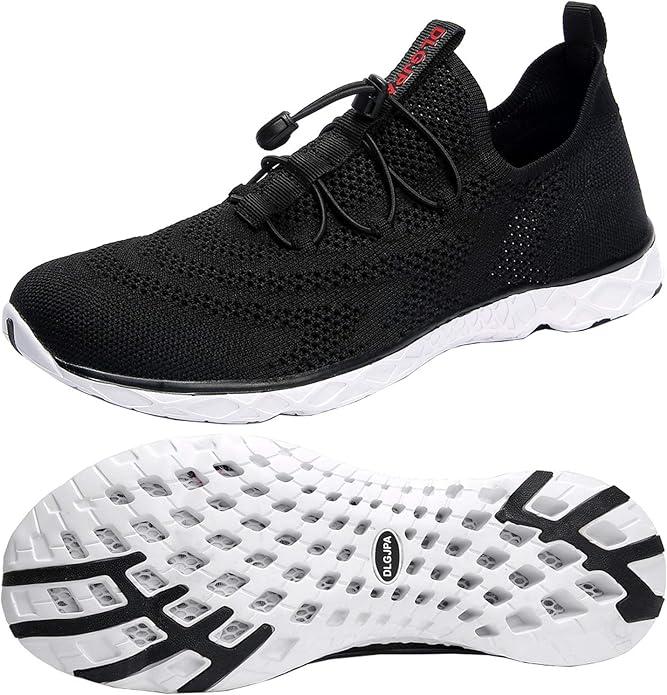 DLGJPA Women's Lightweight Quick Drying Aqua Water Shoes Athletic Sport Walking Shoes, Size 44