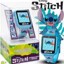 Disney Stitch Kids Smart Watch with 10 Customizable Faces, Camera, Voice Recorder, Calculator, and Step Counter Touchscreen Interactive Watch for Kids Blue Silicone Strap