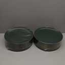 100 PCS Green Gold Plastic Plates, St. Patrick's Day Plastic Plates,10 inch Green Disposable Plates for Party, Plastic Dinner Plates for Party, Graduation, Birthday, Wedding