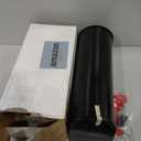 Black Metal Mailboxes for Outside Post Mount, Standard Mail Box, Galvanized Steel Heavy Duty Mailbox, Medium Capacity, 19 x 8.7 x 6.7 inches