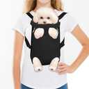 FEimaX Dog Carrier Backpack Pet Legs Out Front Cat Travel Bag, Adjustable Puppy Backpacks Carriers Hands-Free for Small, Medium Dogs, Cats Hiking Traveling Camping Daily Walking (Small, Black)
