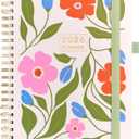 And Per Se 2026 Planner with Pattern, A4 Size-Daily, Weekly & 18-Monthly Planner, Daily Schedule, Monthly Tabs, 100 GSM Thick Paper(Botanical Floral) (Flower02)