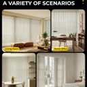 UNISHADES Vertical Blind Replacement Slats for Indoor Windows Modern Window Treatment, Light Filtering, Easy DIY, 25-Pack Beige, 3.5" x 82.5"