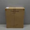 Floor Lamps with Remote Control and Stepless Dimmable Color Temperature and Brightness Standing Lamp with Adjustable Beige Linen Lampshade Pole Lamp for Bedroom Office, 9W Bulb Included, Black