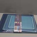 COOK WITH COLOR Extra Large Cutting Board Set, Jumbo-Sized Boards with Rubber Border for Enhanced Cooking Experience, 3-Piece, Blue