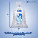ASSUREPAK Clear LDPE Ice Bags 6"x19" 1000 Bags (1.25 mil) Strong Design for Ice Storage, Commercial Ice Machines, Freezer Use, Bag of Ice, Restaurant Supply, Plastic for Frozen Water Packing