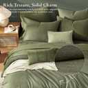 Oversized King Comforter Set - 7 Pieces Green Oversized King Bedding Set