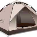 Happy Travel 1/2/3/4 Person Camping Tent, Instant Easy Pop Up Tents for Camping,Automatic Waterproof Family Camping Tent, Easy Set Up Tent,Portable Windproof Dome Tent for Camping Hiking & Traveling