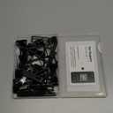 Picture Hangers Heavy Duty, Extra Thick, 100 lb, Decorative Hanging Hooks Hardware for Drywall and Plaster Walls with Large Nailers and Nails, Painting, 20pcs, Black