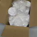 24 PCS Balloon Weights Metallic Anchor, Balloon Holder Heavy Weights with 1 Roll Iridescent Crimped Ribbon for Balloons Table Party Favor Birthday Decor(White)