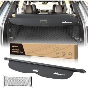 Nilight Trunk Cargo Cover for Honda Passport 2019 2020 2021 2022 2023 2024 2025, Retractable Security Shade Rear Cargo Cover, with Trunk Storage Net
