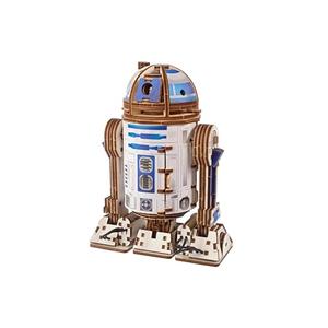 UGEARS Star Wars™ R2-D2™ 3D Wooden Puzzles for Adults - Wooden Model Kits for Adults, 3D Building Puzzle Set Adult Hobby Model Galaxy Puzzle Display Brain Puzzle Craft Kit Hobby Gift for Men and Women