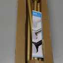 Tension Curtain Rod 30 To 76 Inch Gold Tension Rods Adjustable Spring Loaded Curtain Rods 7/8" No Drilling Tension Rods For Windows Bedroom Closet Doorway Door