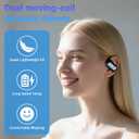 Real Time Open-ear Translation Earbuds - 144 Languages Translator Headphones, Two-Way Instant Translating Headset, English-Spanish Translation Headset 10H Playtime for Travel/Business/Meeting - Blue