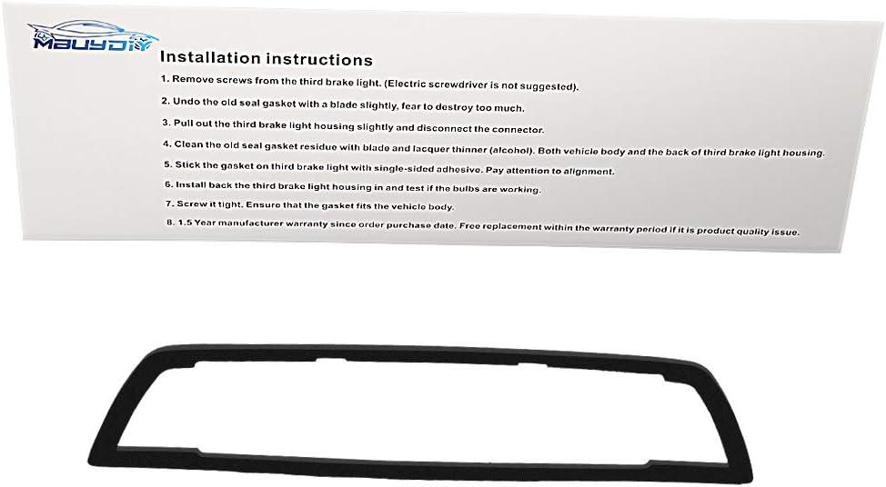 3rd Third Brake Light Gasket Seal Compatible with 2016-2023 Tacoma High Mount Stop Lamp Assembly, single-sided adhesive