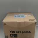 Best Friends by Sheri The Original Calming Donut Dog Bed for Large Dogs up to 100 lbs, Lux Faux Fur, Gray, 36" x 36"