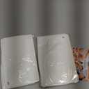 2 Pairs Thigh High Anti Embolism Compression Stockings for Women & Men, 15-20mmHg TED Hose Socks, Large