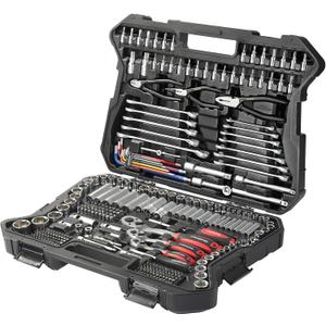 STARWORK TRUE MECHANIC™ 314-Piece Mechanics Tool Set and Socket Set, 1/4", 3/8", 1/2" Drive, Professional, Metric