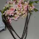 Grand Verde Artificial Apple Blossom Silk Flowers Tree Branches 33 Long Stems Faux Bouquet for Tall Vase Indoor Home Decor DIY Wedding Centerpiece Decoration, Bulk 3pcs (Pink)