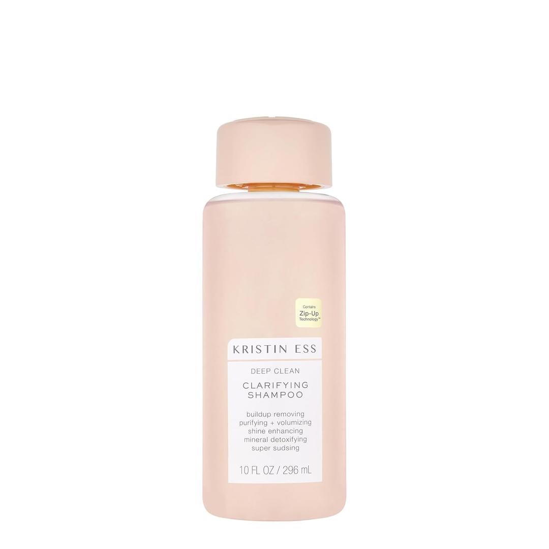 Kristin Ess Deep Clean Clarifying Shampoo for Oily Hair & Build Up | Detox Purifying + Cleansing Oily Hair Treatment - Sulfate Free + Vegan - Product for Thick, Curly + Color Treated Hair (10 Fl Oz (Pack of 1))
