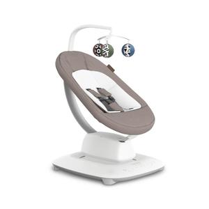 UPPAbaby Mamaroo Smart Swing Customizable Soothing Modes with MotionSync Technology Infant Recline + Bluetooth Enabled Included Newborn Insert Wells (Dark Taupe Mlange)