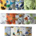 Boboking Boys Soft Boxer Briefs Dinosaur Shark Toddler Kids Underwear 12Years