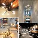 T10 Led Bulb,Dimmable E26 Led Bulbs 6W,E26 Tubular Bulb 60 Watt, 2700K Warm White,7.3in Led Edison Tube Bulb,T10 Amber Glass Cover,4Pack.
